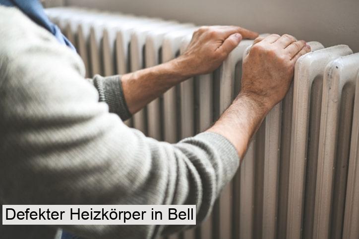 Defekter Heizkörper in Bell